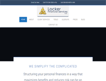 Tablet Screenshot of lockerfinancial.com